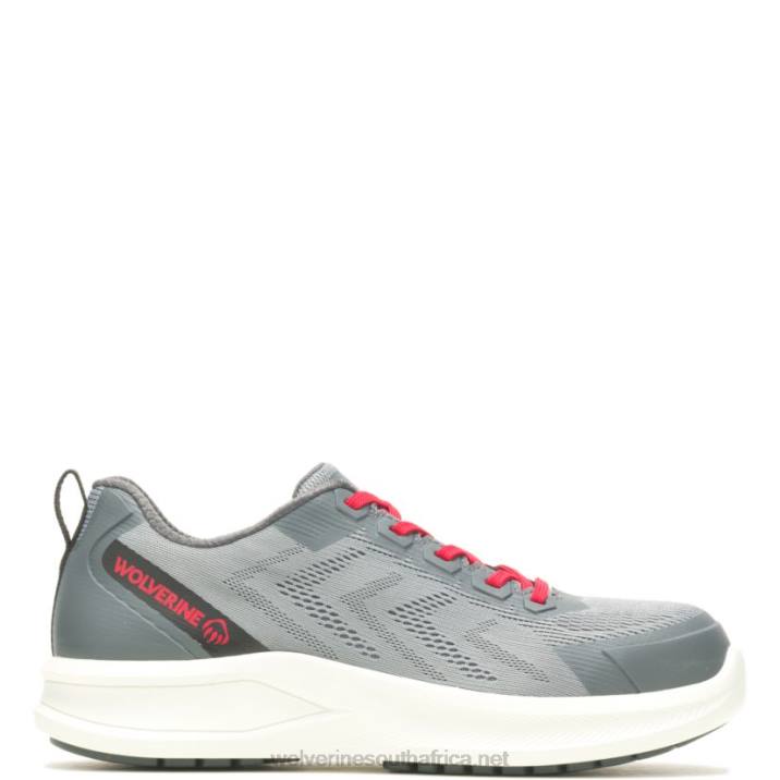 men_bolt_durashocks_knit_carbonmax_work_shoe_vzrn100_grey_red_wolverine.jpg Men Bolt DuraShocks Knit CarbonMax Work Shoe VZRN100 Grey/Red Wolverine - Image 1