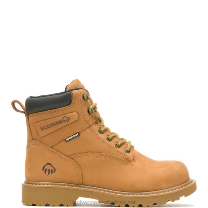 Men Floorhand Insulated 6" Steel-Toe Work Boot VZRN55 Wheat Wolverine - Image 1