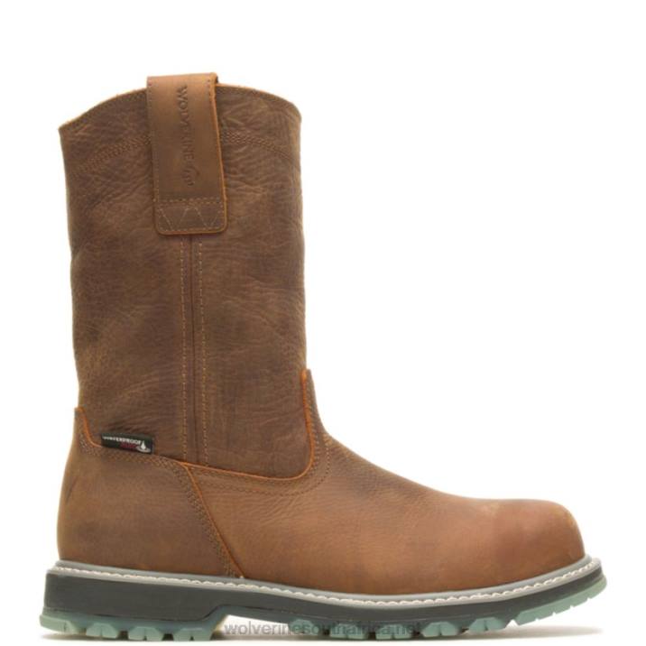 Men Floorhand LX Steel Toe Wellington Work Boot VZRN144 Sudan Brown Wolverine - Image 1