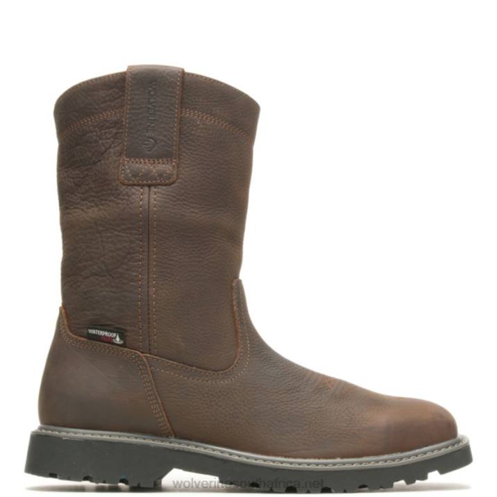 men_floorhand_square_toe_steel_toe_wellington_work_boot_vzrn90_dark_brown_wolverine.jpg Men Floorhand Square-Toe Steel-Toe Wellington Work Boot VZRN90 Dark Brown Wolverine - Image 1