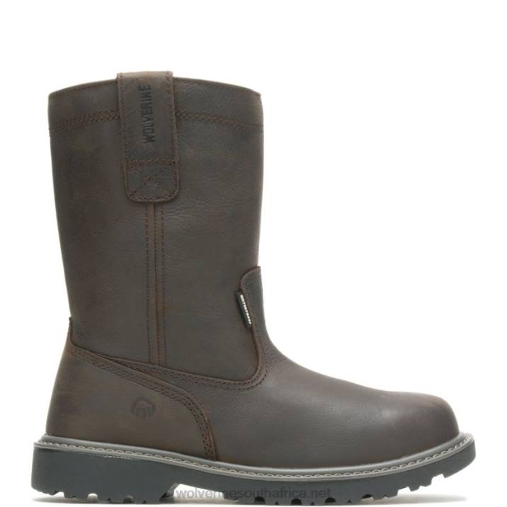 men_floorhand_waterproof_steel_toe_10_wellington_vzrn46_dark_brown_wolverine.jpg Men Floorhand Waterproof Steel-Toe 10" Wellington VZRN46 Dark Brown Wolverine - Image 1