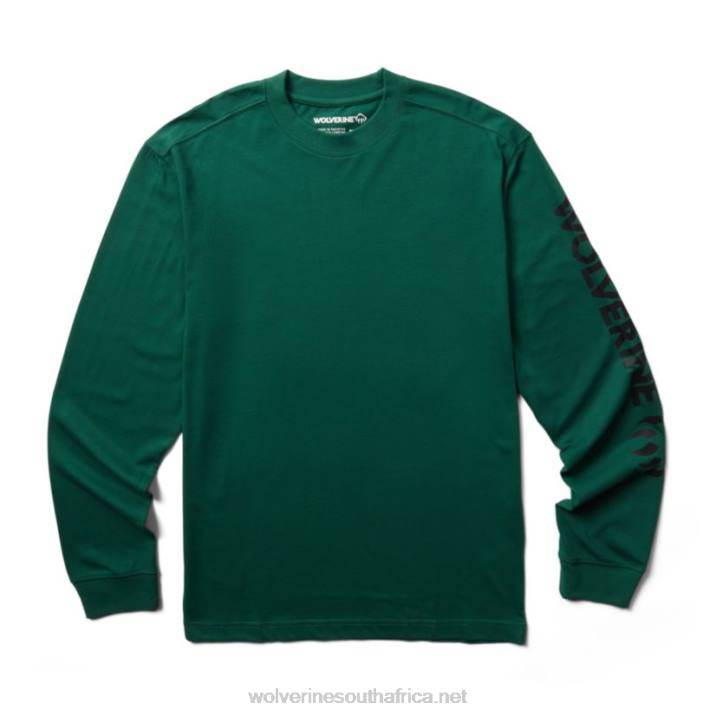 men_graphic_long_sleeve_sleeve_logo_vzrn256_everglade_wolverine.jpg Men Graphic Long Sleeve - Sleeve Logo VZRN256 Everglade Wolverine - Image 1