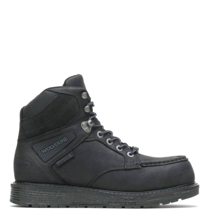 Men Hellcat UltraSpring Moc Toe Wedge 6" CarbonMAX Work Boot VZRN10 Black Wolverine - Image 6
