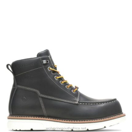 Men I-90 DuraShocks Moc-Toe CarbonMAX 6" Work Boot VZRN146 Black/White Wolverine