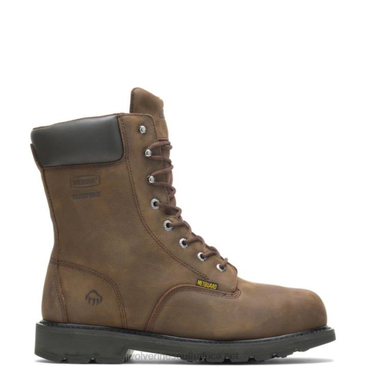 Men McKay Waterproof Steel-Toe 8 Work Boot VZRN111 Brown Wolverine - Image 1
