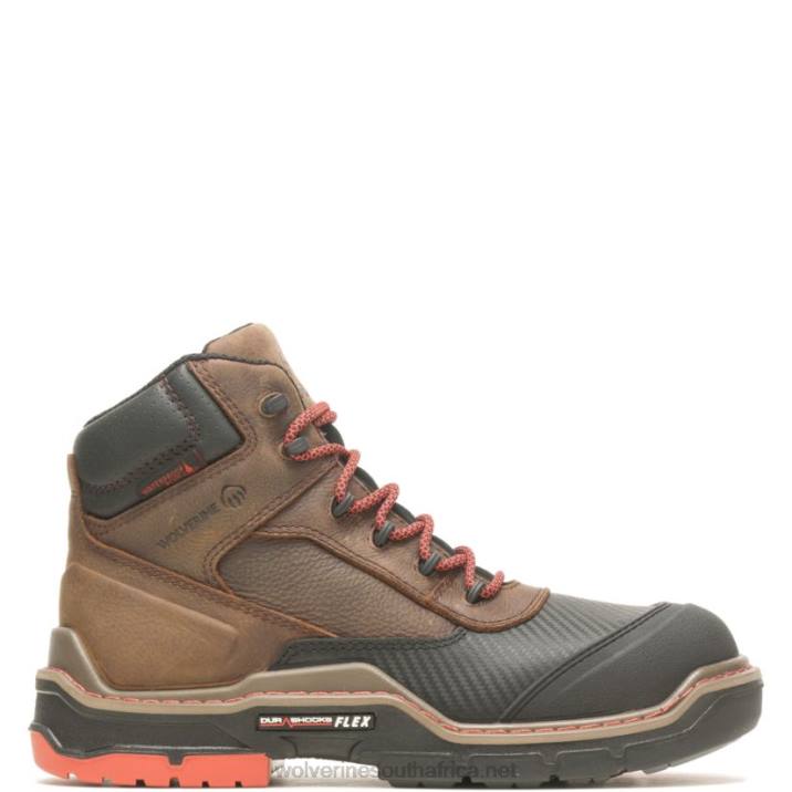 men_raider_durashocks_shield_6_carbonmax_work_boot_vzrn121_dark_brown_wolverine.jpg Men Raider DuraShocks Shield 6" CarbonMax Work Boot VZRN121 Dark Brown Wolverine - Image 1