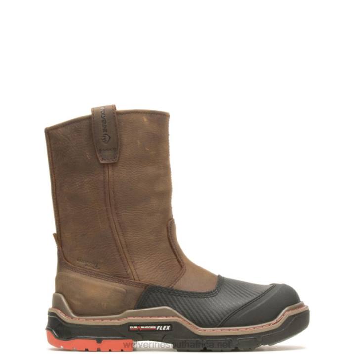 Men Raider DuraShocks Shield CarbonMax Wellington Work Boot VZRN139 Dark Brown Wolverine - Image 1