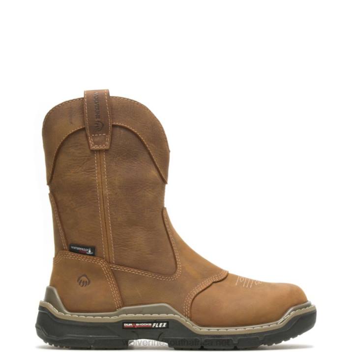 men_raider_durashocks_western_carbonmax_work_wellington_vzrn26_real_brown_wolverine.jpg Men Raider DuraShocks Western CarbonMax Work Wellington VZRN26 Real Brown Wolverine - Image 1