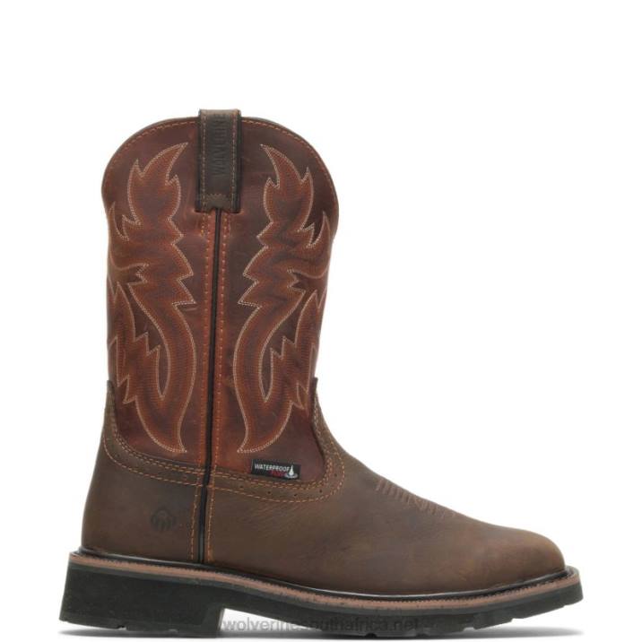 men_rancher_waterproof_steel_toe_wellington_vzrn72_rust_brown_wolverine.jpg Men Rancher Waterproof Steel-Toe Wellington VZRN72 Rust/Brown Wolverine - Image 1